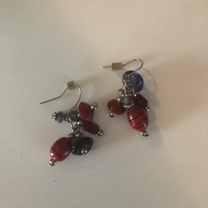 Colorful Beaded Chandelier Earrings